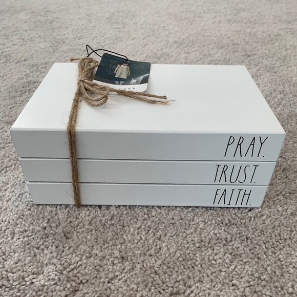 Rae Dunn Other - RAE DUNN Pray Trust Faith Wood Blocks